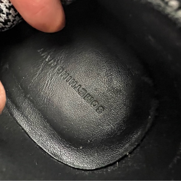 Something Navy Plaid sock boots 7 - Picture 7 of 9